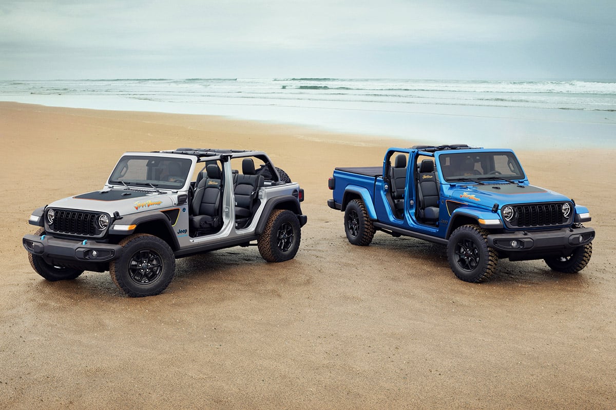 Jeep Wrangler 4xe y Gladiator Beach Edition debutarán en la Jeep Beach 2024